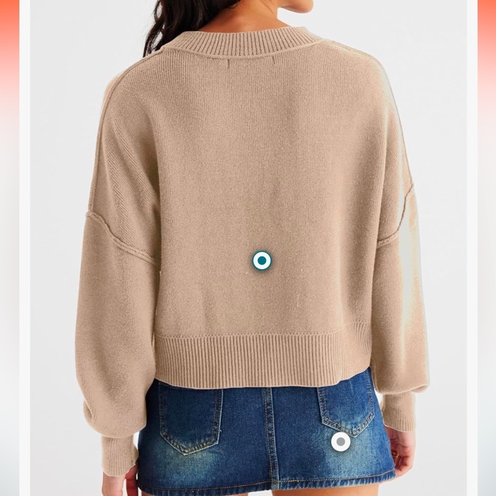 NWT Oversized Knit Pull Over Sweater - Picture 2 of 9